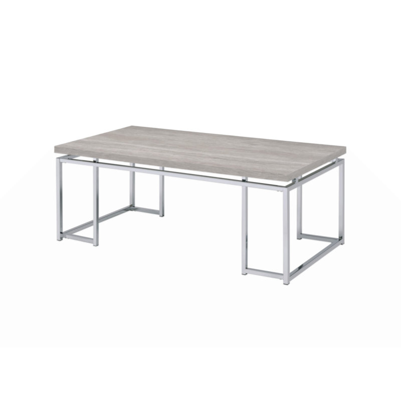 Table basse Chafik, table basse en chêne naturel, table basse, table basse en bois, table basse moderne, table basse rectangulaire