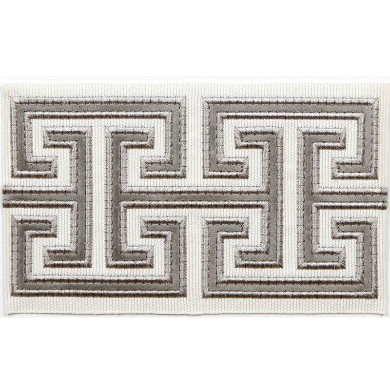 Bande décorative 3,9 "par la cour, Argent argent