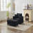 Sofa Bed with Ottoman (Black)-2037473942