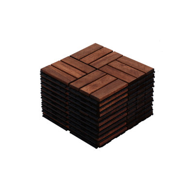 10 carreaux de terrasse à emboîtement