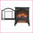Indoor Electric Fireplace Stove, 18-Inch 3D Flame with Remote | Freestanding | Antique Black