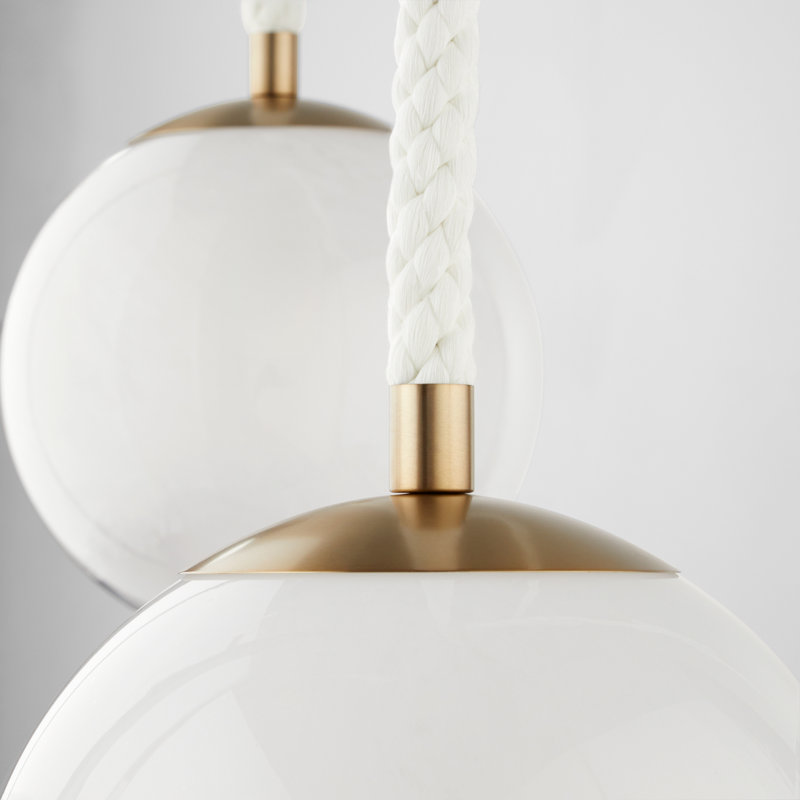 Rockport 3 - Light Aged Brass Cluster Pendant