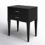 Kai Black 2 Drawer Nightstand-233068878