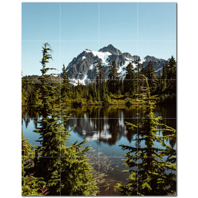 Mountains Photo 8'' x 8''