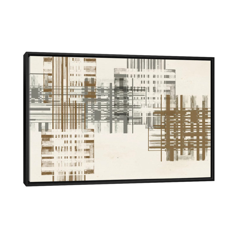 «Matrix Illusion V», reproduction sur toile, H 18 po x l 26 po x P 1,5 po, Toile avec cadre noir, Pas de tapis