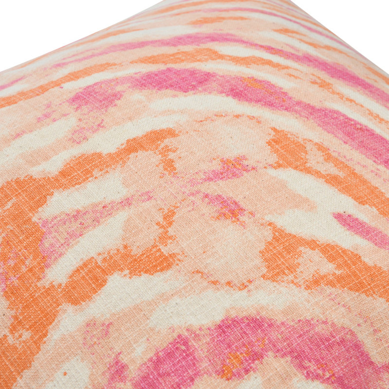 20" Multicolor Cotton Slub Marble Print Throw Pillow Set