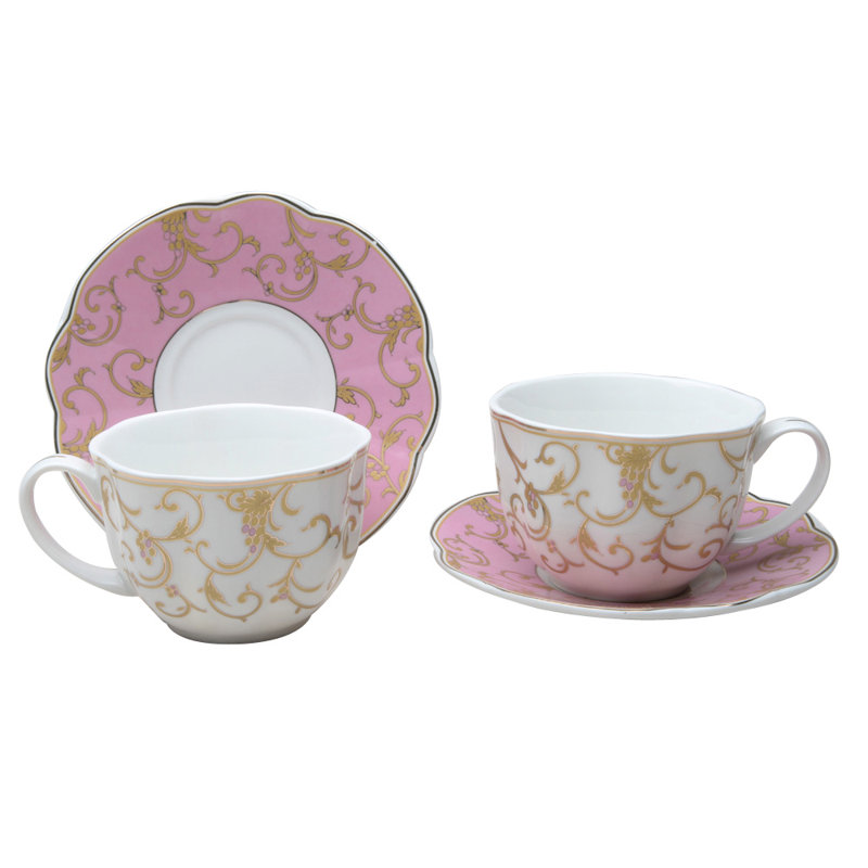 Porcelain Teacup and Saucer