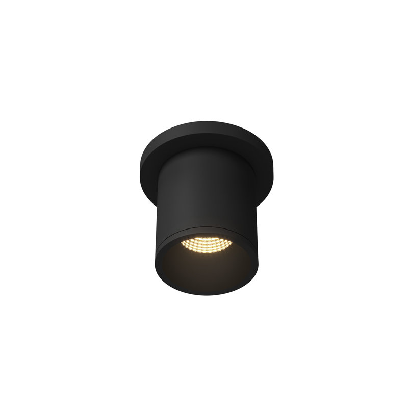 Support pour plafond à DEL 36 po Lorna 4 po (3 po de diamètre), Noir, H 4,5 po x l 4,38 po x P 4,38 po, 10 W