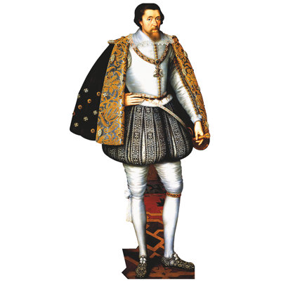 King James VI carton debout