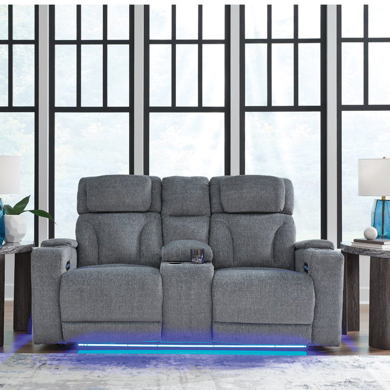 Causeuse inclinable électrique avec console Launcest