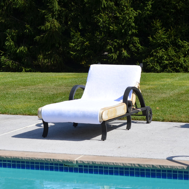 Housse standard pour chaise longue, S, Blanc