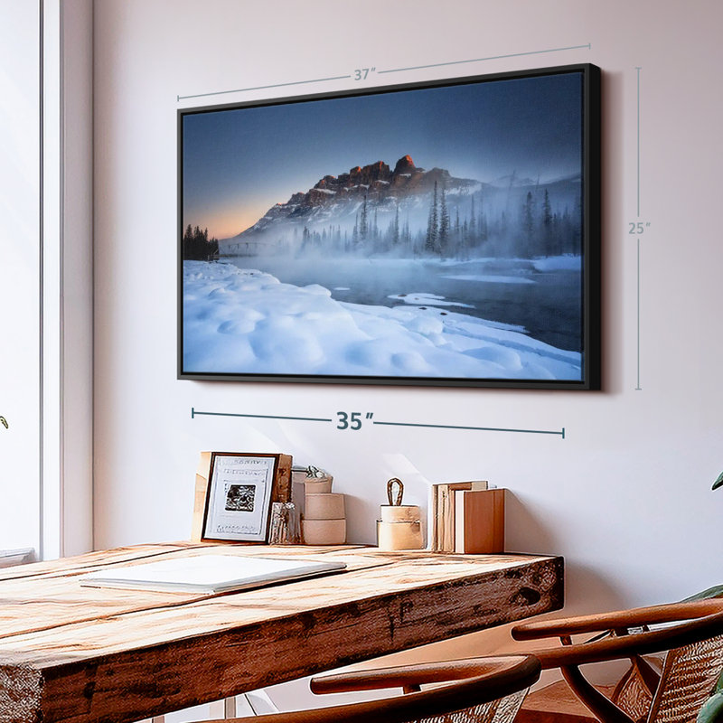 " Banff Snowfield " Print, 37" H x 25" W