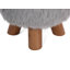 Adeline 33cm Wide Round Solid Colour Standard Ottoman-36299926