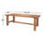 Nonnie Rectangular Natural Brown Wood Dining Table-99238329