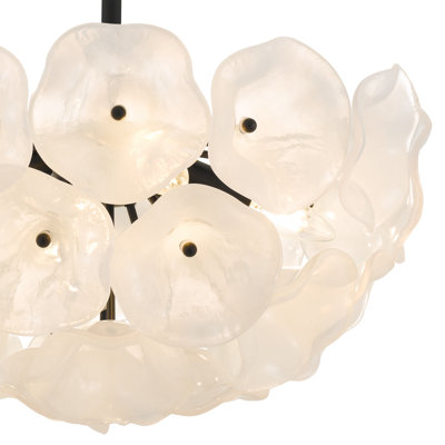 Audrey 4-Light Matte Black Semi-Flush Mount