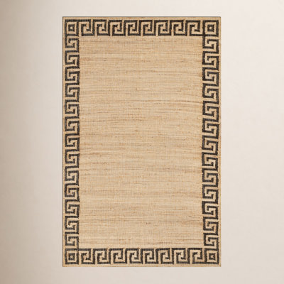 Erin Gates by Momeni Orchard Greek Key Jute and Wool Hand Woven Brown Area Rug