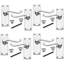  Scroll Lever Latch Door Handles