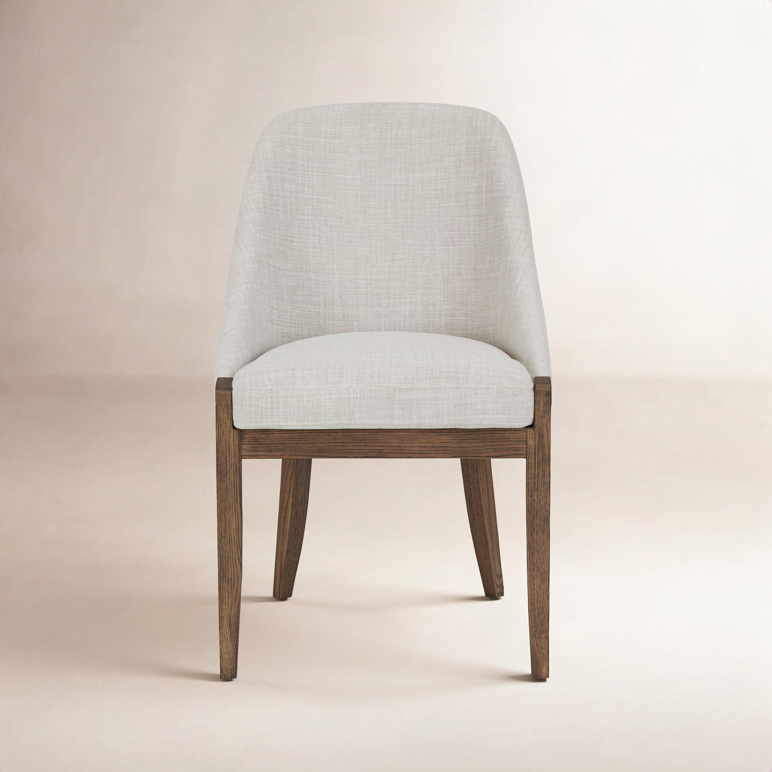 Daya Dining Chair, Light Grey Performance Basketweave