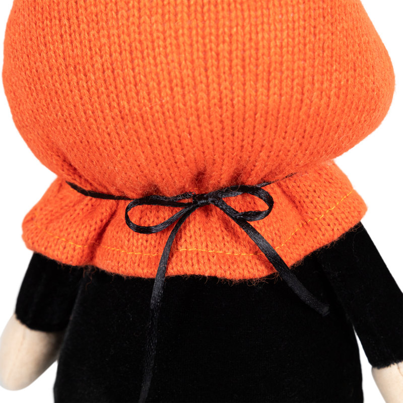 Gnome d'Halloween 22 po avec pattes rayées orange et noires 22 po