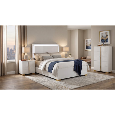 Maxwell White Full 4-piece Bedroom Set
