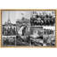 Collage de la Seconde Guerre mondiale, histoire militaire en noir et blanc, photos de bureau, impression sur toile encadrée, impression numérique-514672639-514672634