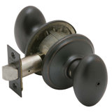 Schlage Sienna Aged Bronze Brass Privacy Knob 2 Grade Right or Left Handed