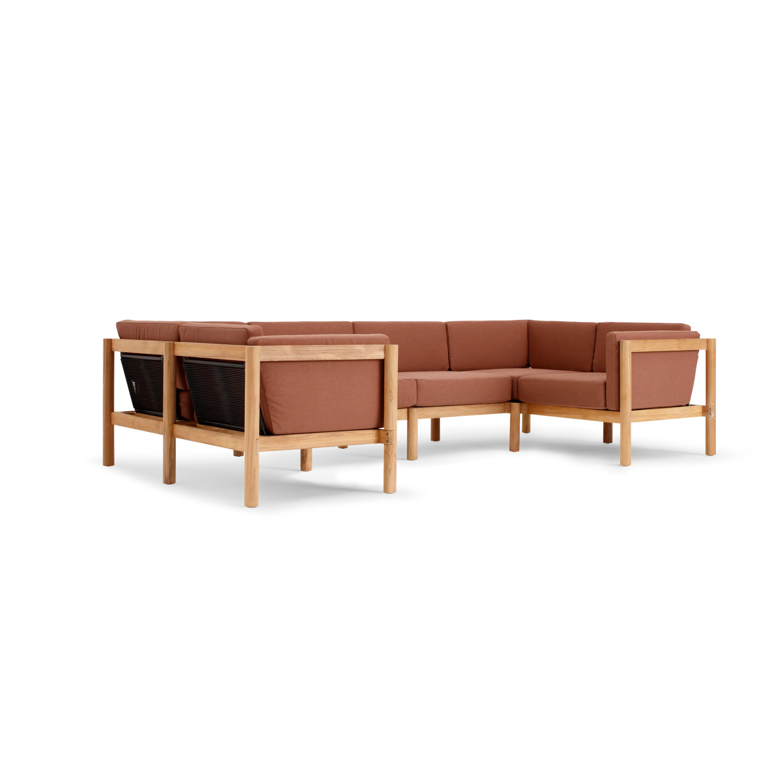 Haven 116" Sunbrella® Patio Sectional, Sunbrella Rust