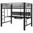 Ranier Black Full Workstation Loft Bed