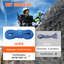 10.2mm Dynamic Climbing Rope, 60M(197ft) Outdoor Rock Climbing Rope 25KN Breaking Tension, Stretchable Fiber Rope with Steel Snap Hooks for Escape, Rappelling, Fire Rescue, Blue