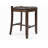 Aero Brown Cherry Faux Leather Mission Back Counter Height Chair Set Of 2