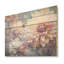 Rêves de dahlia moderne mauve - art mural en bois de dahlia sur bois de pin naturel-658426208