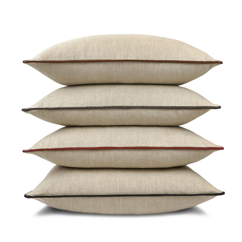 Ghent Pillow Cover & Insert, Square 22", Saddle