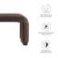 Banc rembourré en velours Koda Modway-93811973-93811971