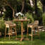 Tabouret de bar en bois de teck Audra