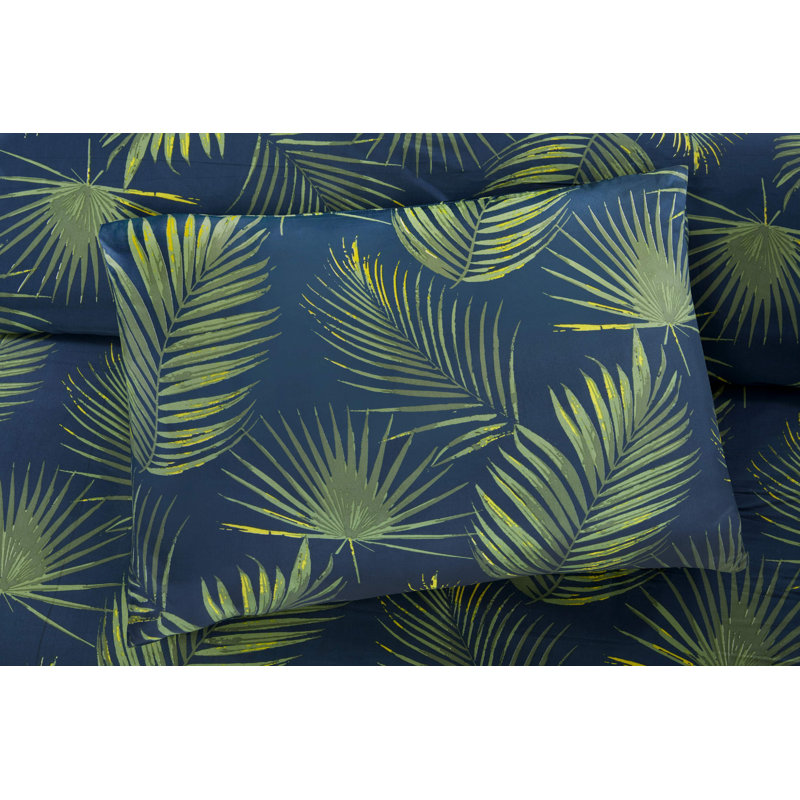 Polyester Floral Duvet Cover with Pillowcases, Kingsize