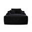 Méridienne convertible en peluche avec accoudoirs larges et coussins décoratifs, canapé-lit douillet et désossé, pour le salon, la chambre à coucher, aucun assemblage requis