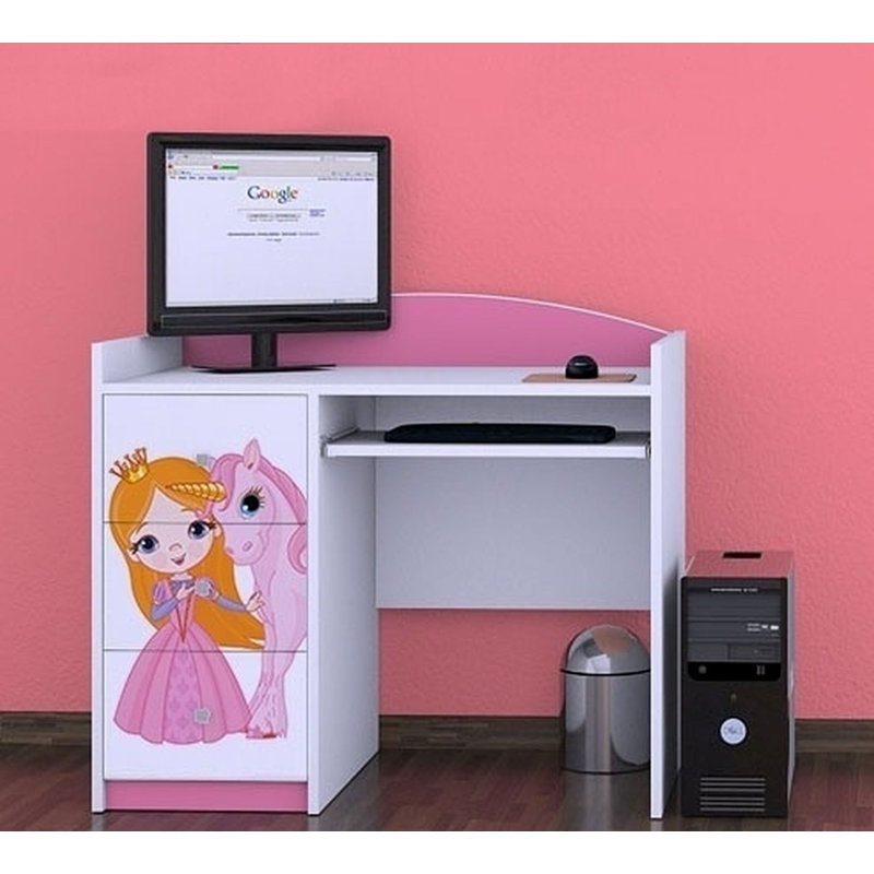 Drumourne 100cm Computer Desk, Pink