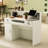 Rasnick Rectangle Solid + Manufactured Wood Reception Desk with Filing Cabinet