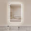 Miroir de salle de bain rectangulaire à DEL sans cadre-2078900520