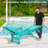 Chaise Lounge Chair Outdoor, 5-position Adjustable Patio Beach  With Wheels & Cup Holder-1359803527