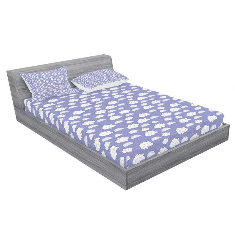 Microfiber Sheet Set, Queen Sheet Set with Fitted Sheet