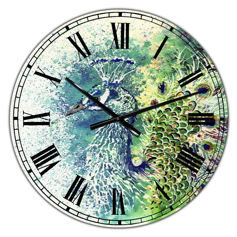 Horloge murale Peacock Bliss, Petit