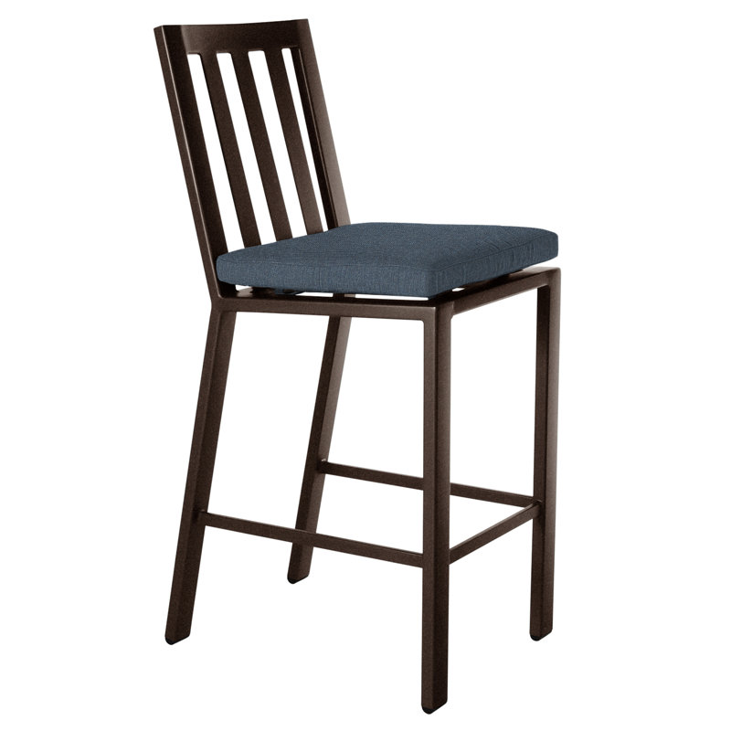Aris Outdoor Bar Stool, Harris Stone, Copper Creek, 27.75"