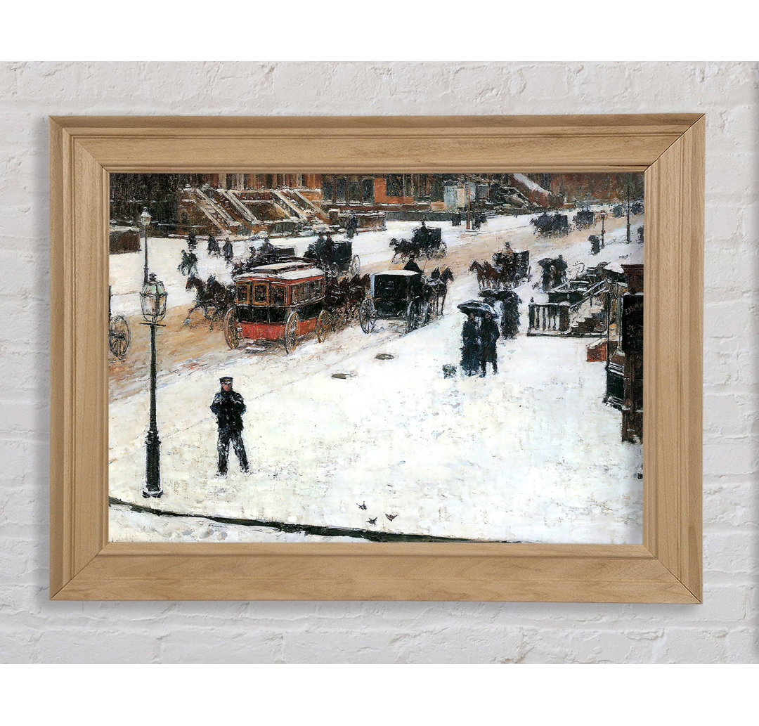 Hassam Fifth Avenue Im Winter - Einzelne Bilderrahmen Kunstdrucke