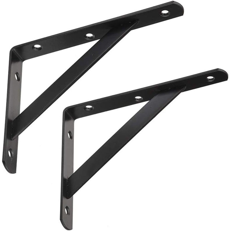 2 Pcs 8Inch Tripod Triangle Shelf Brackets