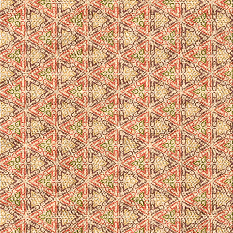 Saear Geometric Indoor Rug, Rectangle 6' x 9'
