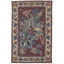 Tapis floral style chinois Dhurrie Kilim 6X9