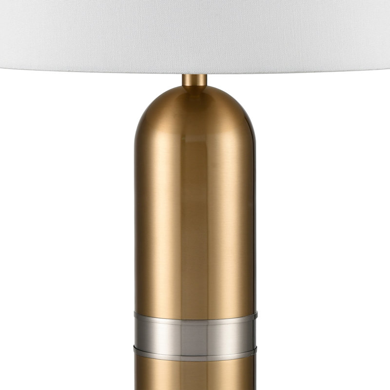 Lampe de table 1 lumière de 34 po Pill - Laiton vieilli