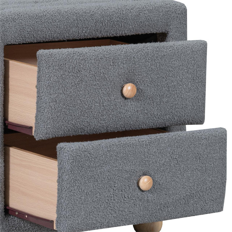 Table de chevet Sonderborg, Gris