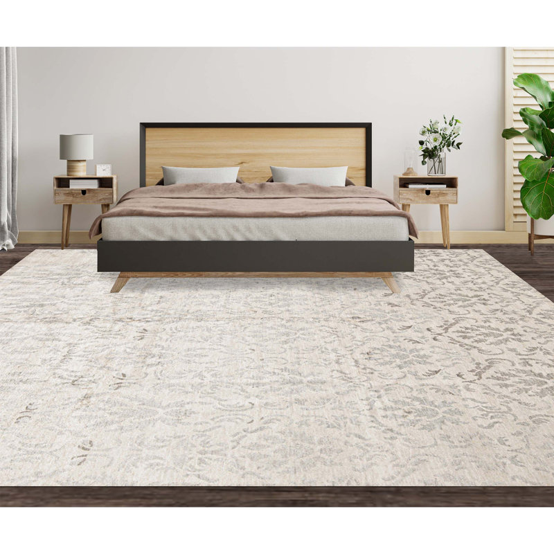 Damask Area Rug